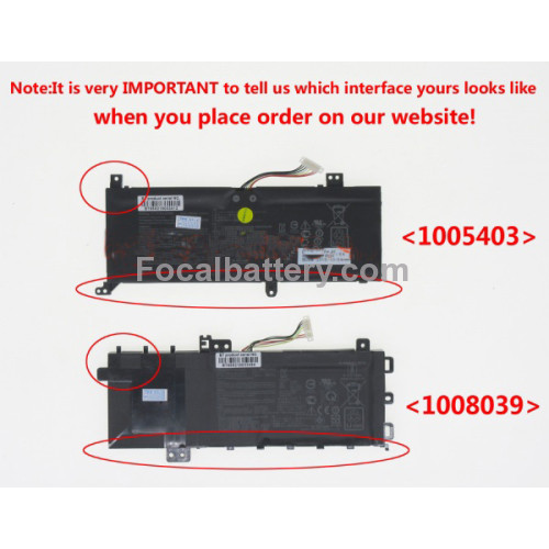 7.7 V, 4805 mAh computer batteries for ASUS vivobook s512ja-bq018t