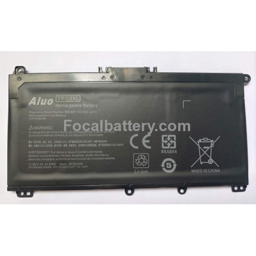 Brand New Aluo TF03XL 11.55V 41.7wh New Laptop Battery for HP Pavilion 17-AR050WM Pavilion 17-AR007CA Pavilion 15-CC Pavilion 15-CD Pavilion 14-BF Series 920046-421 920070-855 920046-121 920046-541