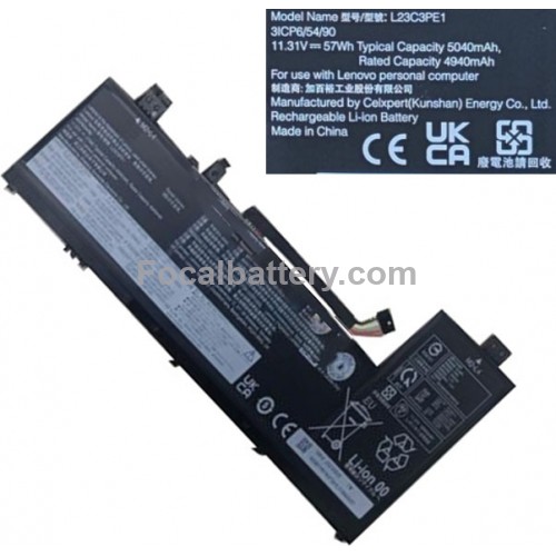 L23C3PE1(Model Name) battery Typical Capacity 57Wh 5040mAh 11.31v