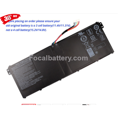 New 36Wh 3 cells Replacement Laptop Battery for Acer Aspire 3 A315-23