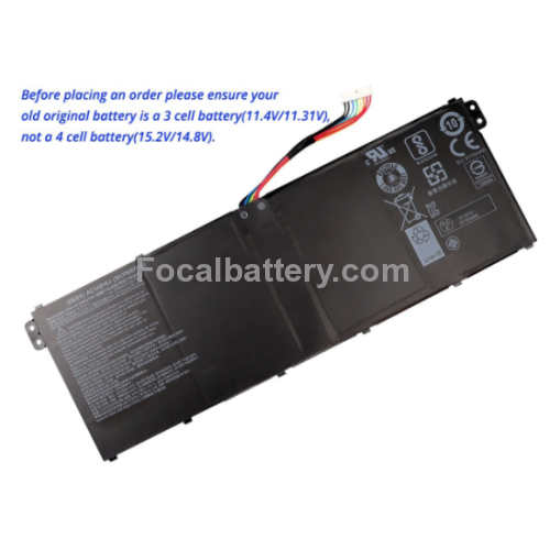 New 36Wh, 3 cells Acer Aspire 3 A315-57G-54ZK replacement battery