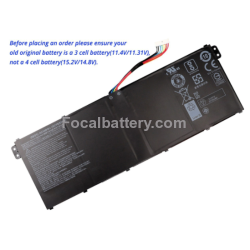 36Wh, 3 cells Acer Aspire 3 A315-57G-54ZK replacement battery 36Wh, 3 cells Acer Aspire 3 A315-57G-54ZK replacement battery